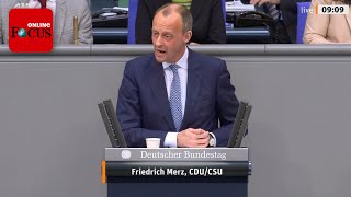 Friedrich Merz wütet in Bundestag  dann bricht Unruhe aus [upl. by Niwde203]