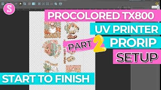 ProColored TX800 UV Printer ProRip Software Setup Part 2 [upl. by Atinaw]