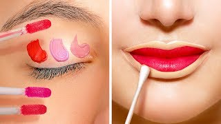 45 AMAZING MAKEUP HACKS YOU SHOULD KNOW [upl. by Stillmann427]