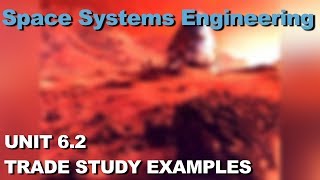 Trade Study Examples Space Systems Engineering 101 w NASA [upl. by Noir]