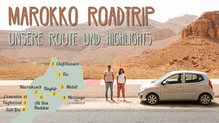 Reiseroute Rundreise amp Roadtrip durch Marokko • Vlog 069 [upl. by Bohun]