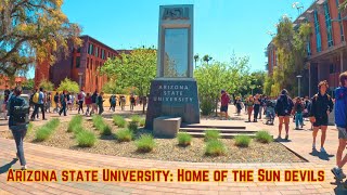 Campus Walking Tour  Arizona State University ASU 4K [upl. by Zetnauq]