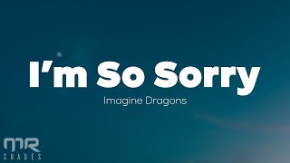 Imagine Dragons  Im So Sorry Lyrics [upl. by Jenkins169]