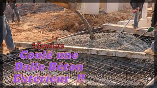 DALLE BETON EXTERIEUR 3 ERREURS A NE PAS FAIRE [upl. by Ynahpets592]