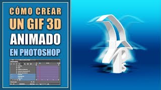 Cómo crear un GIF animado 3D en Photoshop [upl. by Nomelihp]