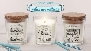 Cómo hacer velas aromáticas [upl. by Koral642]