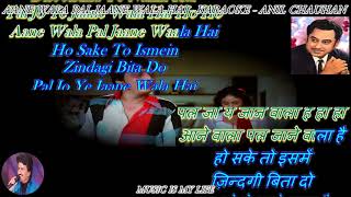 Aane Wala Pal Jaane Wala Hai  Karaoke With Scrollin Lyrics Eng amp हिंदी [upl. by Nyrad]