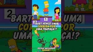 BART VENCE UMA CORRIDA POR TRAPAÇA simpsons thesimpsons shorts bart homer [upl. by Erland]