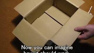 HOW TO MAKE CARDBOARD BOX SMALLER [upl. by Odnomar]