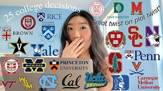 COLLEGE DECISION REACTIONS 2021 all 8 ivies Stanford UCs T20 watch till the end emotional [upl. by Starr]