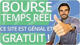 CE SITE EST GÉNIAL  Cours de BOURSE en temps réel GRATUIT [upl. by Nylyrehc443]