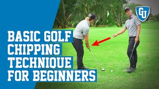 Basic Golf Chipping Technique for Beginners [upl. by Rhetta]