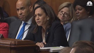 Kamala Harris grills AG Barr during Senate hearing [upl. by Carlie]