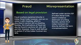 What is Difference Between Fraud amp Misrepresentation [upl. by Bradwell]