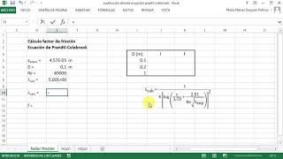 Cálculos iterativos con Excel Sustitución directa   UPV [upl. by Griffie]