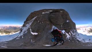 360 Camera  Eiger North Face – Hinterstoisser Traverse [upl. by Feune712]