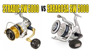 Shimano Stradic vs Shimano saragosa Review and Comparison [upl. by Ysle]