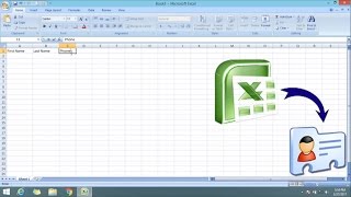 How To Convert Excel To VCard VCF [upl. by Suvart835]