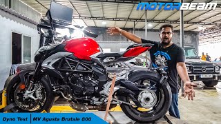 MV Agusta Brutale 800 Actual Power  Dyno Test  MotorBeam [upl. by Eatnohs193]