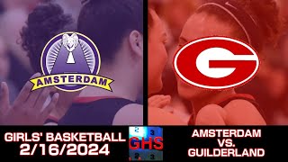 16 Sectional Girls Basketball Amsterdam at Guilderland [upl. by Domeniga]