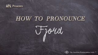 How to Pronounce Fjord Real Life Examples [upl. by Magdalene]