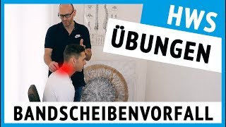 Bandscheibenvorfall HWS  3 Übungen für zu Hause sofort anwendbar [upl. by Revkah578]