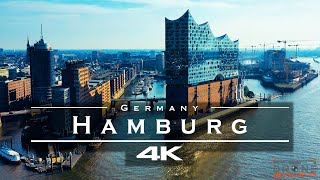 Hamburg Germany 🇩🇪  by drone 4K [upl. by Harutak518]