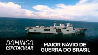 Conheça detalhes do maior navio de guerra do Brasil [upl. by Ityak]