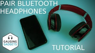 How to Pair Bluetooth Headphones to Phone  Android Bluetooth Earbud Pairing Tutorial [upl. by Yolane]