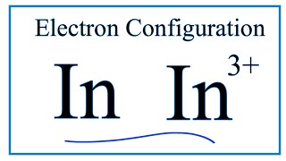 How to Write the Electron Configuration for Indium In [upl. by Ewall]