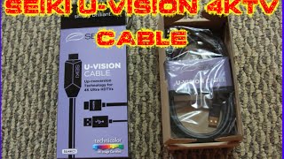 SEIKI UVISION CABLE 4K UHD UPSCALE SET UP AND REVIEW [upl. by Felike]