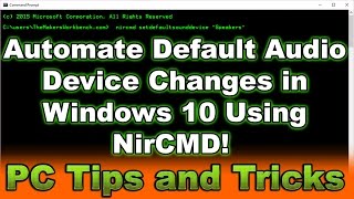 Use NirCMD To Change Default Audio Device in Windows on Startup [upl. by Row403]