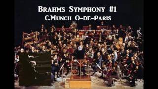 JBrahms Symphony1  CMunch OdeParis  1968 [upl. by Littell238]