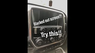 How To Fix Blacked Out Radio Screen For 2014 GM Vehicles [upl. by Atilam835]