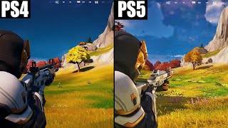 PS4 vs PS5  Fortnite Chapter 4 Graphics amp FPS Comparison [upl. by Denae813]