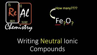 How to write neutral ionic compounds  Real Chemistry [upl. by Asiela406]