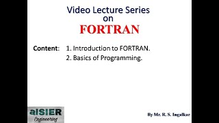 20 Introduction to FORTRAN [upl. by Assiar166]