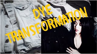 Dyeing Bright Clothes BLACK Thrifty Goth DIY [upl. by Politi811]