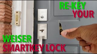 Weiser  ReKey a Smartkey lock  Tutorial [upl. by Haydon]