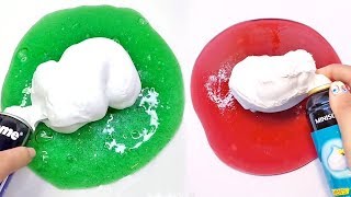 SHAVING FOAM SLIME  Satisfying amp Relaxing Slime Videos 2 [upl. by Ru294]