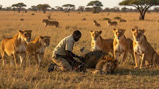 He Freed a Lion from Barbed Wire What the Lions Do Next Will Leave You Speechless [upl. by Theone337]