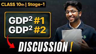 Class 10th GDP²  1 amp 2 Discussion 🔥  Shobhit Nirwan [upl. by Aiclid]