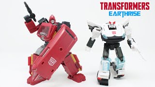 Transformers Earthrise Autobot Alliance Ironhide amp Prowl Review [upl. by Annawahs]