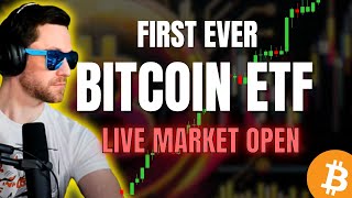 SPICY BITCOIN amp CRYPTO PUMP Market Open First BTC ETF Trading Day [upl. by Ennaej]