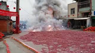 Burning 1000000 firecrackers At a Time  Chinas Festival [upl. by Sirronal]