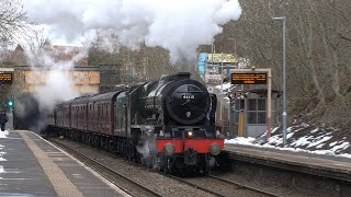 46115 Scots Guardsman  The Stratford Flyer  110323 [upl. by Adnileb531]