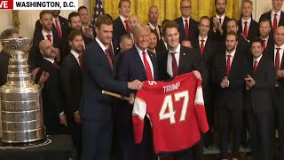 Panthers Honored By President Trump At The White House [upl. by Yrrum]