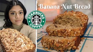 Starbucks Banana Nut Bread Copycat Recipe [upl. by Ellicott]