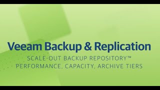 ScaleOut Backup Repository Performance Capacity Archive Tiers [upl. by Adnirual]