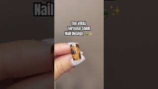 The VIRAL Tortoise Shell Nail Design 🐢✨ [upl. by Burney]